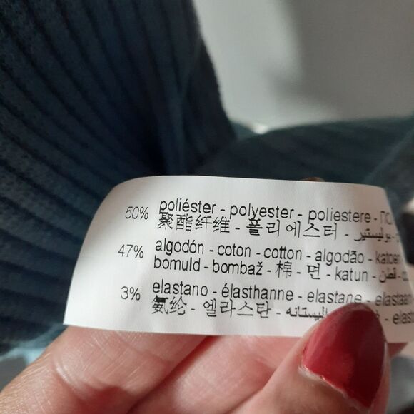 NWT Zara Cotton Blend Ribbed Hoop Maxi Dress - Picture 14 of 16